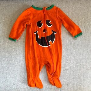Orange Pumpkin Kids One Piece